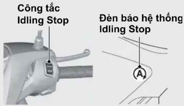Công tắc Idling Stop Đèn báo hệ thống Idling Stop
