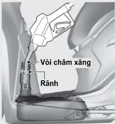 Vòi châm xăng Rãnh