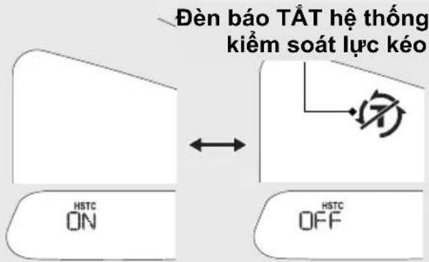 Đèn báo TẮT hệ thống kiểm soát lực kéo HSTC ON HSTC OFF