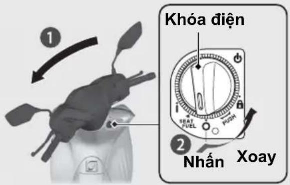 Khóa điện NHÁN XOAY
