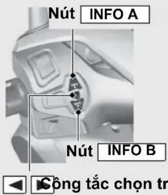 Nút INFO A Nút INFO B Công tắc chọn tr