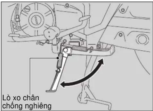 Lò xo chân chống nghiêng