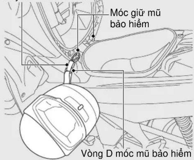 Móc giữ mũ bảo hiểm Vòng D móc mũ bảo hiểm