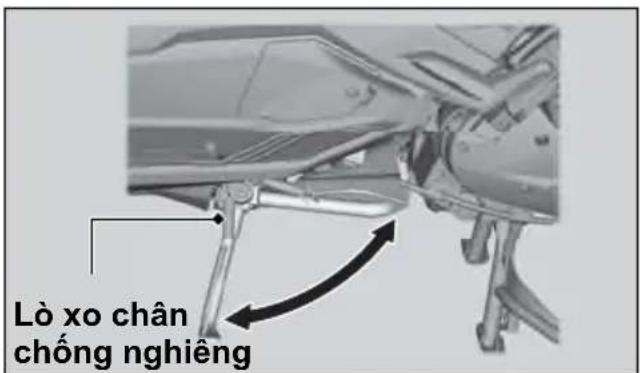 Lò xo chân chống nghiêng