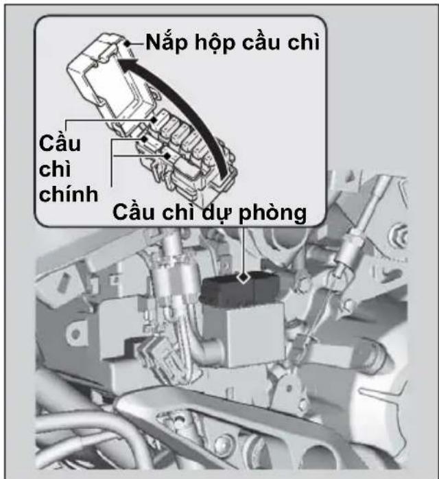 Nắp hộp cầu chì Cầu chì chính Cầu chỉ dự phòng