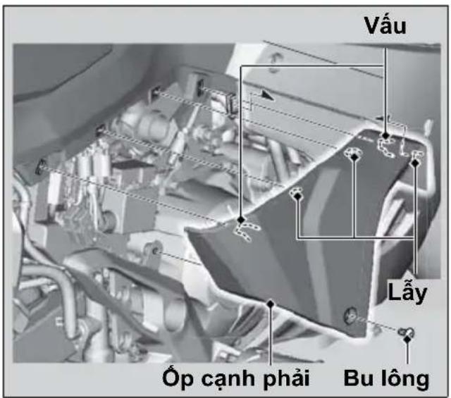 Vấu Lấy Óp cạnh phải Bu lông