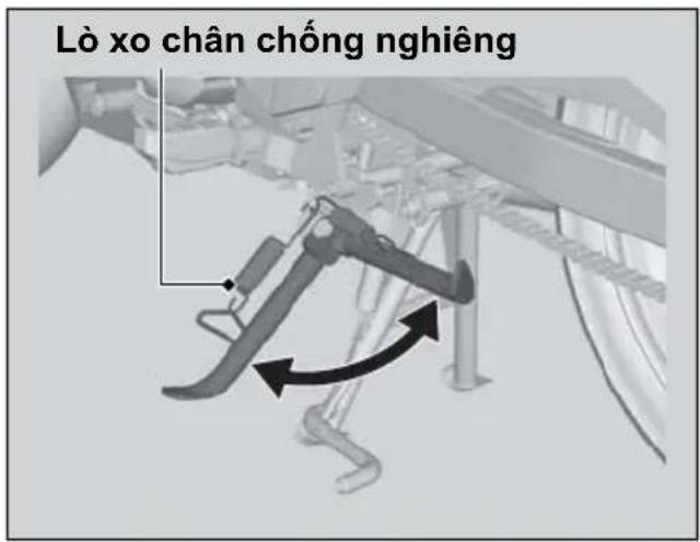 Lò xo chân chống nghiêng