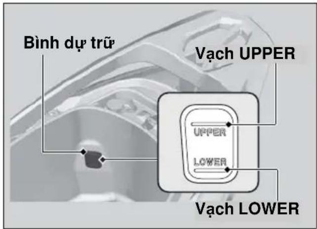 Bình dự trữ Vạch UPPER UPPER LOWER Vạch LOWER