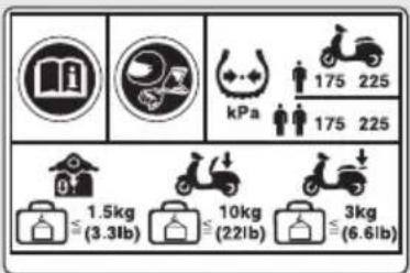 175 225 kPa 175 225 1.5kg ≤ (3.3lb) 10kg ≤ (22lb) 3kg ≤ (6.6lb)