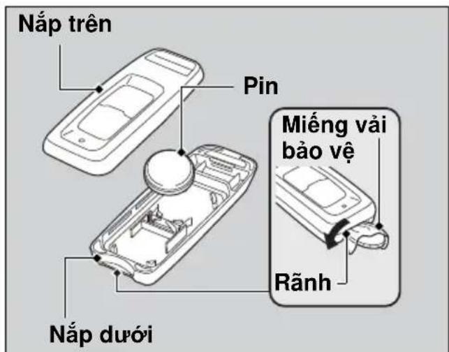 Nắp trên Pin Miếng vải bảo vệ Rãnh Nắp dưới