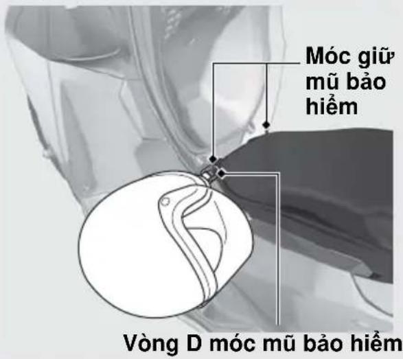 Móc giữ mũ bảo hiểm Vòng D móc mũ bảo hiểm
