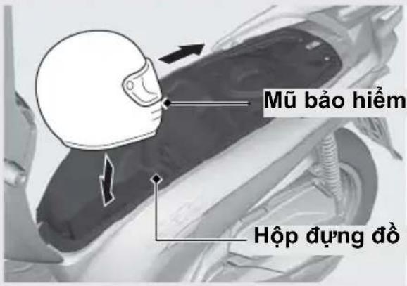 Mũ bảo hiểm Hộp dụng đồ