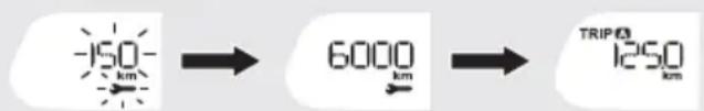 -150 km → 6000 km → TRIP 63 1250 km