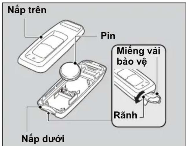 Nắp trên Pin Miếng vải bảo vệ Rãnh Nắp dưới