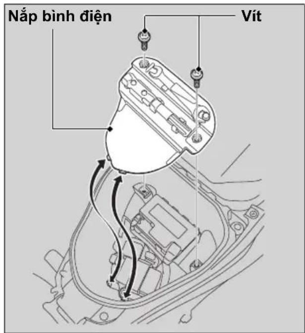Nắp bình điện Vít