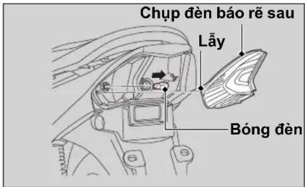 Chụp đèn báo rẽ sau Lấy Bóng đèn