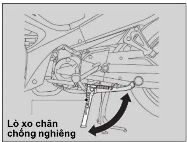 Lò xo chân chống nghiêng