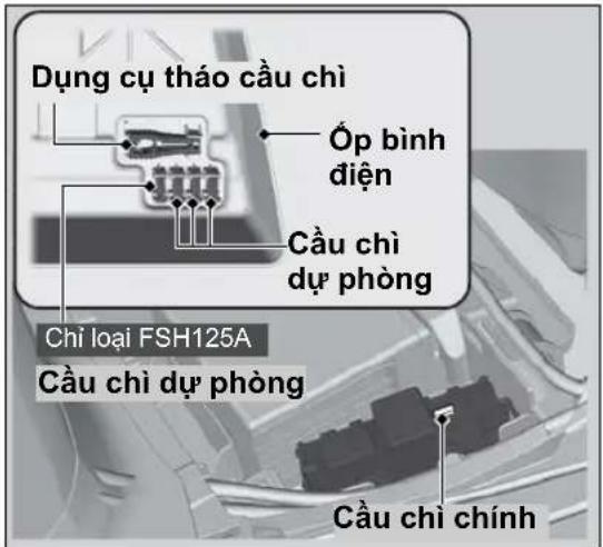 Dụng cụ tháo cầu chì Óp bình điện Cầu chỉ dự phòng Chỉ loại FSH125A Cầu chỉ dự phòng Cầu chỉ chính
