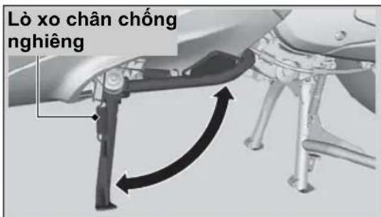 Lò xo chân chống nghiêng