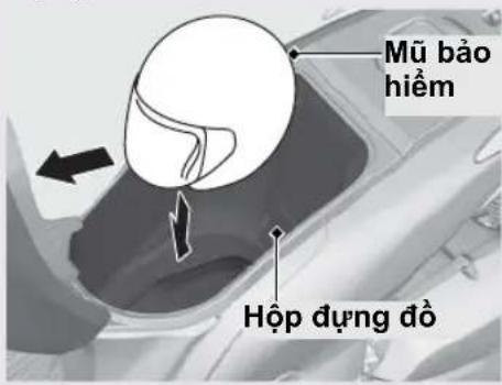 Mũ bảo hiểm Hộp dụng đồ