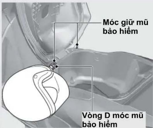Móc giữ mũ bảo hiểm Vòng D móc mũ bảo hiểm