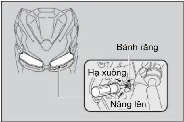 Bánh răng Hà xuống Nâng lên