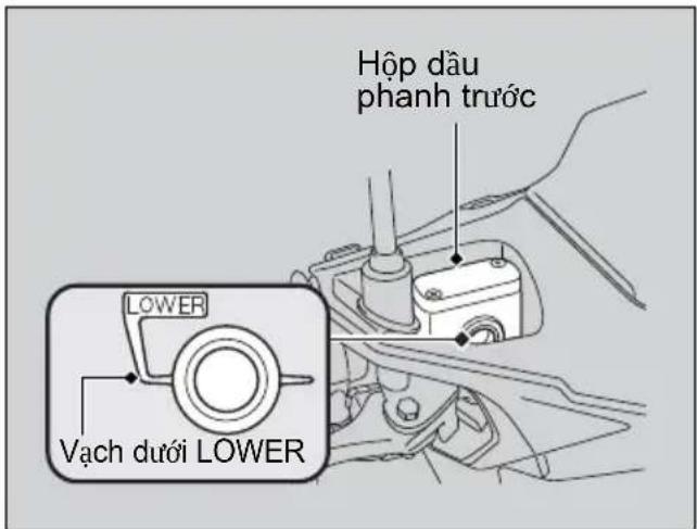 Hộp dâu phanh trước LOWER Vạch dưới LOWER