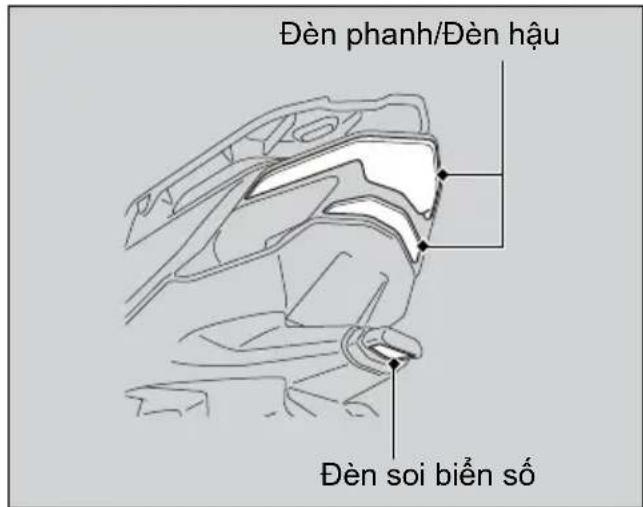 Đèn phanh/Đèn hậu Đèn soi biển số
