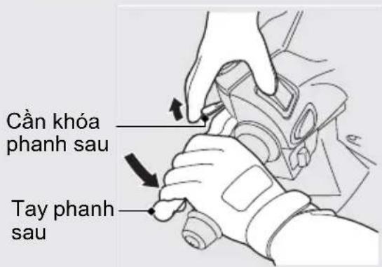 Cần khóa phanh sau Tay phanh sau
