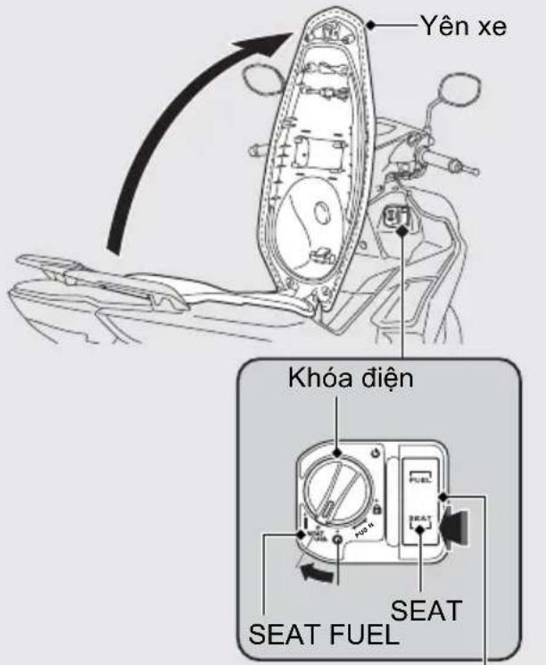 Yên xe Khóa điện SEAT SEAT FUEL