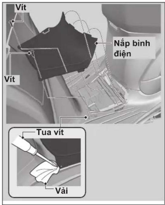 Vít Nắp bình điện Vít Tua vít Vải