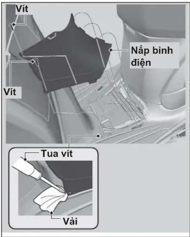 Vít Nắp bình điện Vít Tua vít Vải