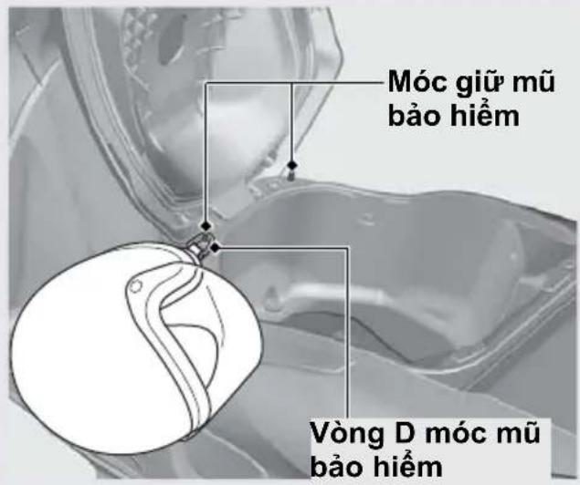 Móc giữ mũ bảo hiểm Vòng D móc mũ bảo hiểm