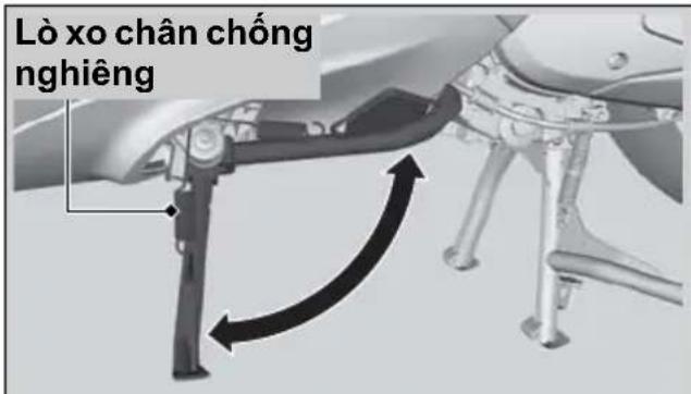 Lò xo chân chống nghiêng