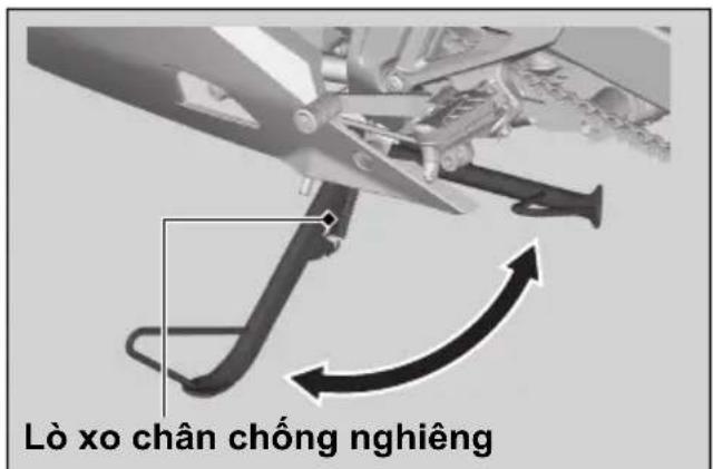Lò xo chân chống nghiêng