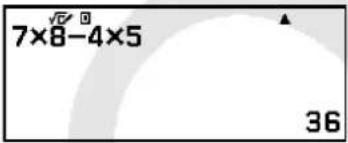 7×8-4×5 36