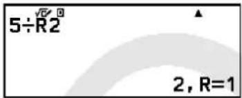 5÷R2 2, R=1