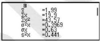 CASIO fx-880BTG - Hiền thị kết quả tính toán thống kê biến đôi - 6