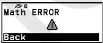 Math ERROR Back