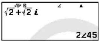√2 + √2 i ∠ 2∠45