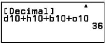 [Decimal] d10+h10+b10+o10 36