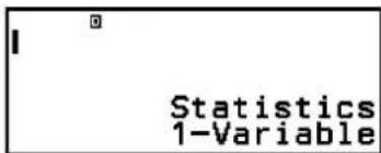 Statistics 1-Variable