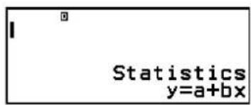 Statistics y=a+bx
