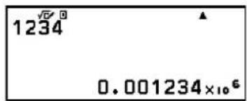 1234 0.001234×10^6