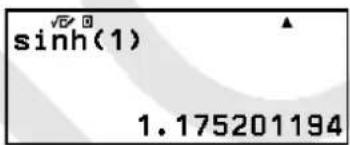 sinh(1) 1.175201194