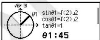 sinθ1=[(2)2] cosθ1=[(2)2] tanθ1=1 θ1:45