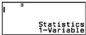 Statistics 1-Variable