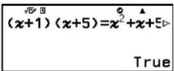 (x+1) (x+5)=x^2+x+5 True