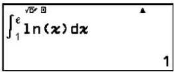 ∫₁ᵉ ln(x) dx 1