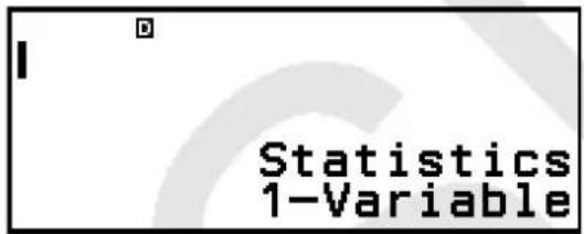 Statistics 1-Variable